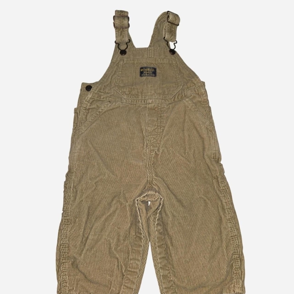 Vintage Classic Y2K Tan Corduroy Overalls (18 mos)